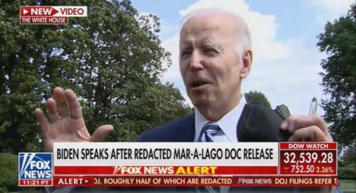 “come-on!”–-joe-biden-mocks-trump’s-declassification-claims-(video)