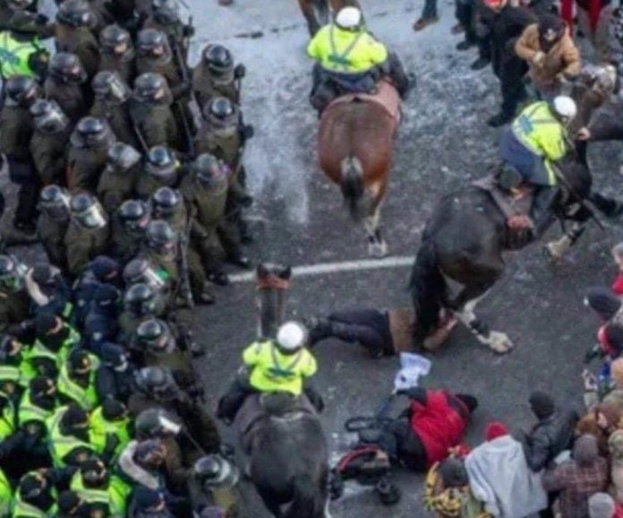 wow!-autocrat-trudeau-sends-his-support-to-iranian-freedom-protesters-after-trampling-peaceful-canadian-seniors-on-horseback-#sitdownjustin