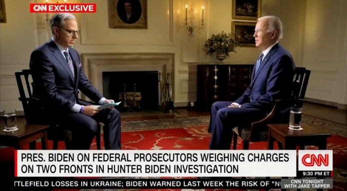 cnn’s-jake-tapper-confronts-joe-biden-about-his-deadbeat-son-hunter-and-possible-indictment-(video)