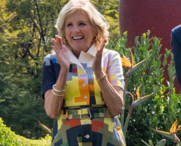 this-may-be-her-ugliest-dress!-—-jill-biden-wears-tacky-frock-during-visit-to-mexico-(photo-+-video)