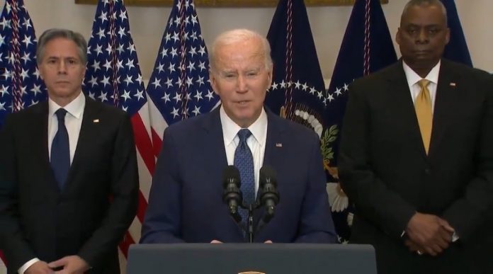 he’s-shot:-biden-forgets-the-name-of-his-secretary-of-defense-during-remarks-on-sending-ukraine-m1-abrams-tanks-…-almost-calls-him-“speaker”-(video)