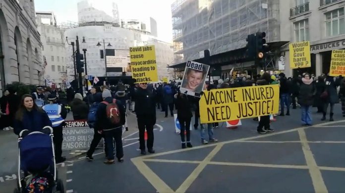 “take-down-the-bbc”–-anti-vaxx-protestors-rally-outside-bbc-headquarters-(video)