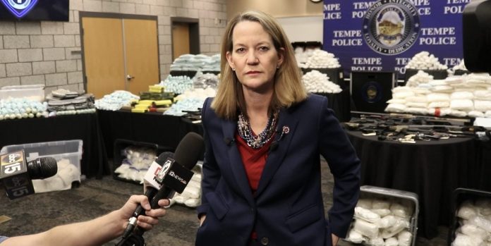 exclusive:-questionably-elected-arizona-attorney-general-takes-questions-from-press,-dodges-the-only-tough-questions-from-the-gateway-pundit-after-police-seize-over-4.5-million-fentanyl-pills,-140lbs-fentanyl-powder