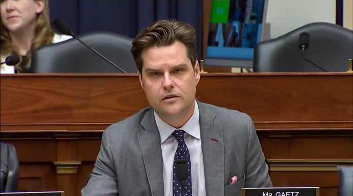 matt-gaetz-given-seat-on-new-house-committee-on-weaponization-of-government