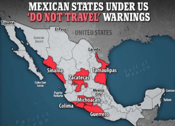 state-department-urges-united-states-citizens-to-avoid-travel-to-parts-of-mexico-ahead-of-spring-break-over-ongoing-violence,-kidnappings