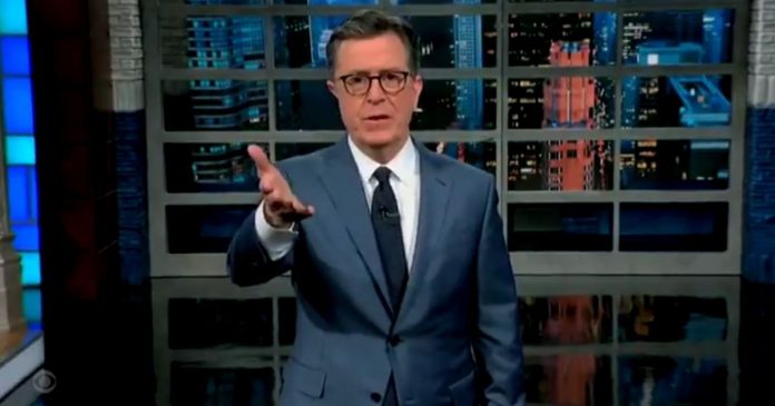 left-wing-hack-stephen-colbert-mocks-report-that-covid-leaked-from-a-lab-(video)