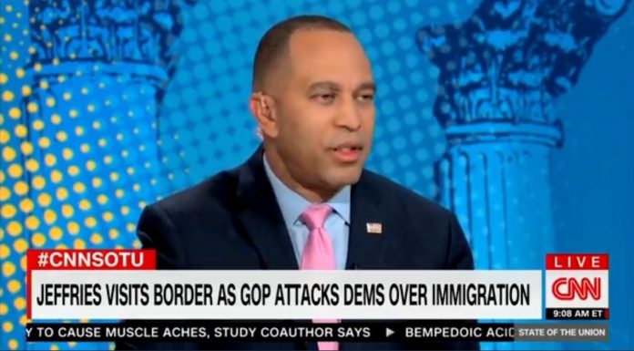 democrat-hakeem-jeffries-absurdly-claims-biden-“reduced-the-flow-of-illegal-border-crossings”-(video)