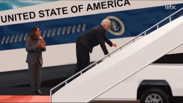 more-biden-humiliation:-saudi-television-makes-fun-of-joe-biden-for-tripping-up-air-force-one-steps-(video)