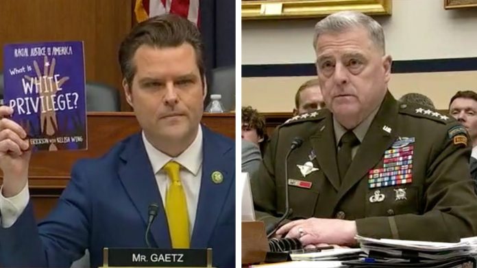 matt-gaetz-grills-military-brass-on-drag-shows-and-racism–-general-milley-commits-to-end-drag-queen-story-hour-on-united-states-military-bases