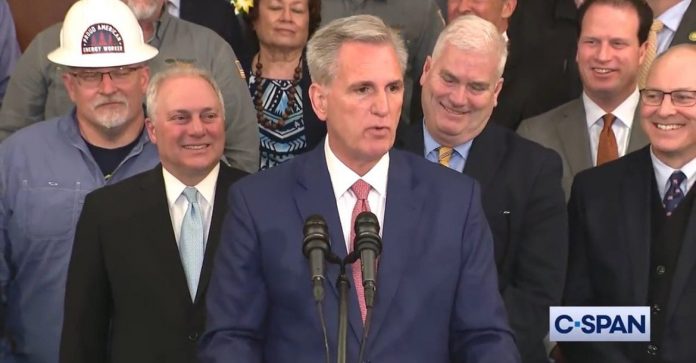 mccarthy-trolls-joe-biden-and-blasts-lefty-reporters-during-presser-after-republicans-pass-bill-to-lower-energy-prices-(video)