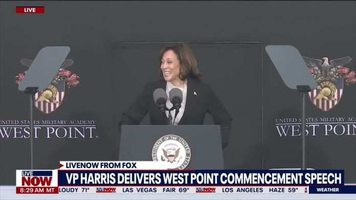 kamala-harris-delivers-west-point-commencement-address,-warns-cadets-the-“climate-crisis”-is-the-“biggest-challenges-the-military-will-face”-(video)