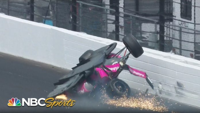 wild-video:-indy-500-car-flips-after-collision,-tire-flies-over-crowd-narrowly-missing-fans