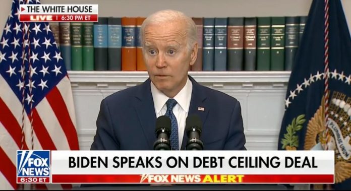 biden-snaps-at-reporter-asking-why-he-compromised-on-the-debt-ceiling:-“i-didn’t.-i-made-a-compromise-on-the-budget”-(video)