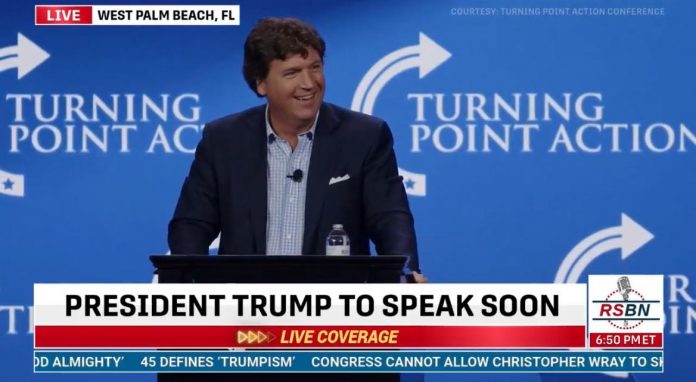 crowd-roars-after-tucker-carlson-gloats-over-savaging-mike-pence-and-ending-his-political-career-(video)