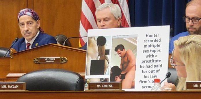 oh-my!-condition-breaks-out-as-marjorie-taylor-greene-holds-up-sexually-explicit-photos-of-hunter-biden-during-irs-whistleblower-hearing-(video)