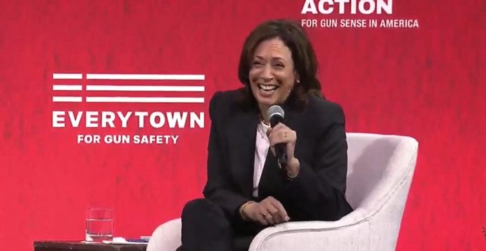 kamala-harris-laughs-as-she-says-the-solution-to-gun-violence-is-to-elect-more-anti-second-amendment-democrats-(video)