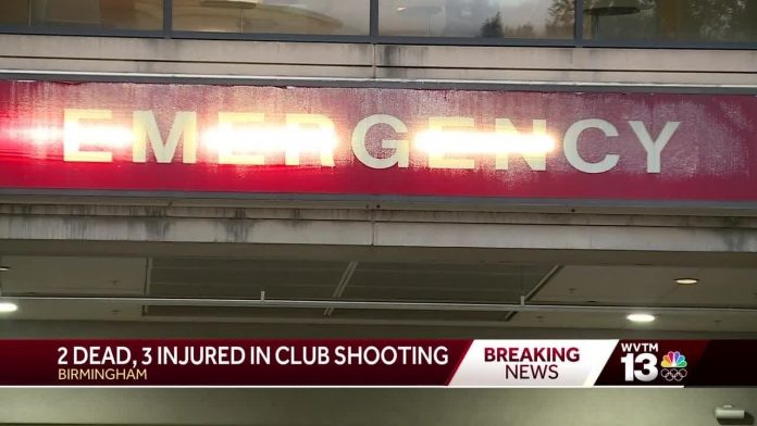 gunshot-victims-shot-at-again-in-drive-by-shooting-as-they-arrive-at-birmingham,-alabama-emergency-room–-2-dead,-3-injured