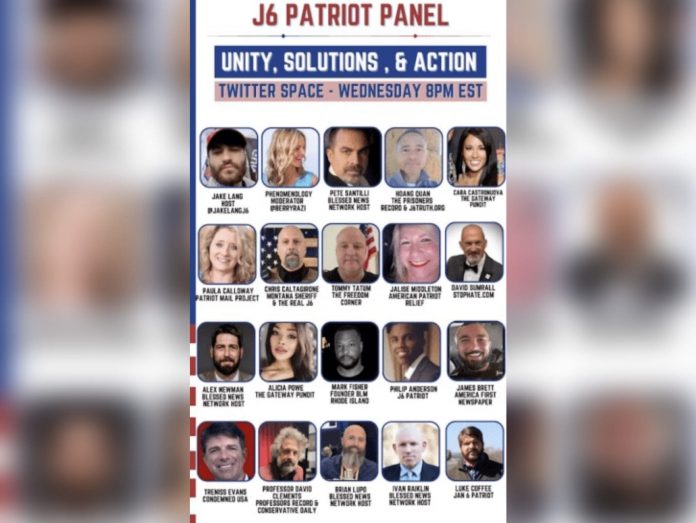 january-6-patriot-panel:-unity,-solutions-&-&-action-is-live-tonight-on-twitter-spaces-with-20-influential-panelists-and-featuring-tgp’s-cara-castronuova,-alicia-powe-and-brian-lupo