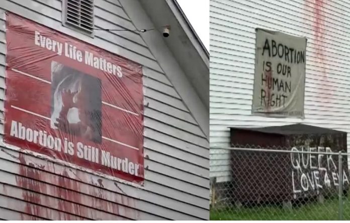 maine-church-vandalized-with-‘queer-love’-and-‘abortion-is-a-human-right’