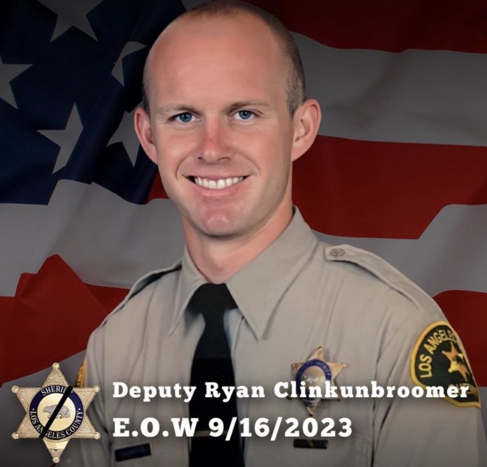 update:-los-angeles-county-sheriff’s-deputy-fatally-shot-in-ambush-attack-in-palmdale,-ca–-manhunt-underway