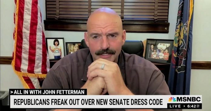 “she-runs-on-more-and-more-ding-a-ling”–-fetterman-speaks-complete-gibberish-as-he-takes-shot-at-marjorie-taylor-greene-(video)