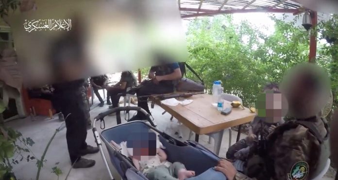 hamas-releases-propaganda-video-claiming-humane-treatment-of-children-in-southern-israel’s-holet-kibbutz-after-murdering-their-parents