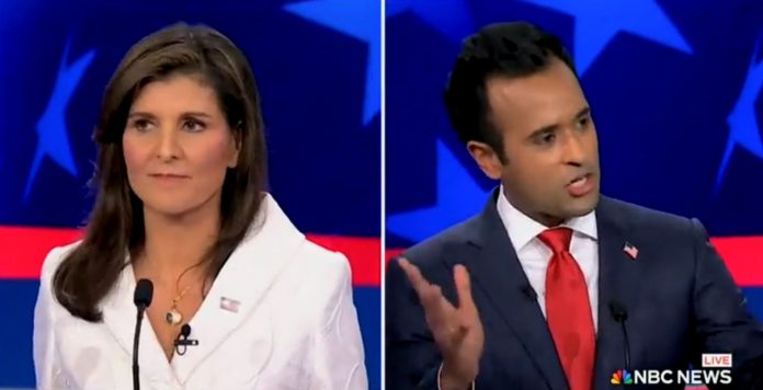 “you’re-just-scum”-nikki-haley-lashes-out-at-ramaswamy-throughout-nbc-rnc-debate-after-he-points-out-her-hypocrisy-(video)