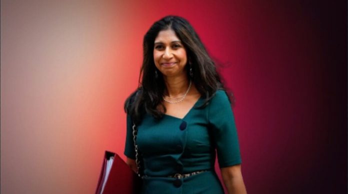 british-conservative-firebrand,-home-secretary-suella-braverman-fights-for-her-political-future,-as-she-takes-on-hamas,-anti-semitism-and-the-wokeism-in-met-police