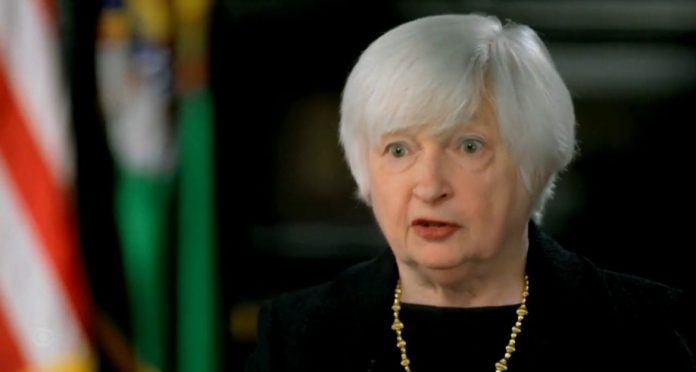 treasury-secretary-janet-yellen-suggests-funding-schools-in-ukraine-refers-national-security-(video)