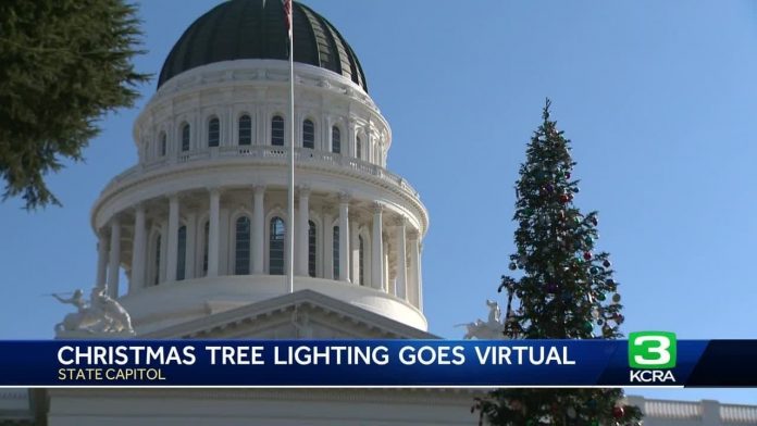 terrorists-win:-gavin-newsom-cancels-public-christmas-tree-lighting-to-avoid-pro-hamas-protesters,-plans-“pre-recorded-virtual”-lighting-instead