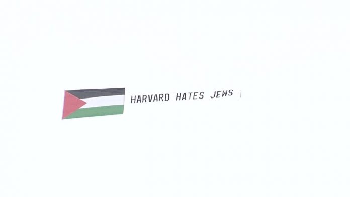 aircraft-flies-banner-over-harvard-university-that-reads,-‘harvard-hates-jews’-(video)