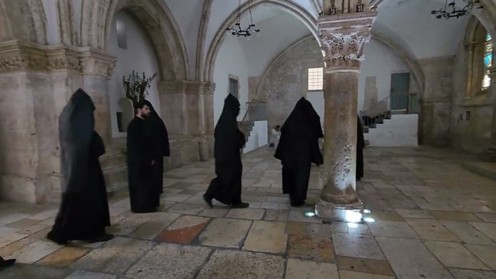 armenian-christian-bishops,-priests,-deacons-attacked-in-jerusalem-by-dozens-of-masked-muslims