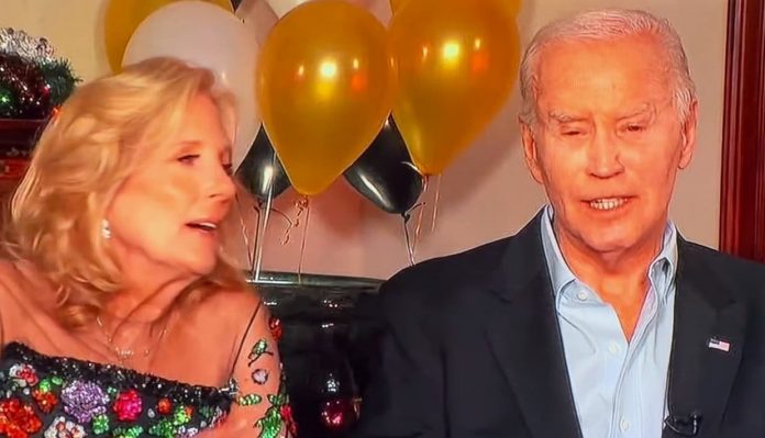 tawdry-jill-biden-decided-to-wear-a-bejeweled-flower-garden-for-new-year’s-eve–-as-joe-biden-looks-lost-and-talks-nonsense-(video)