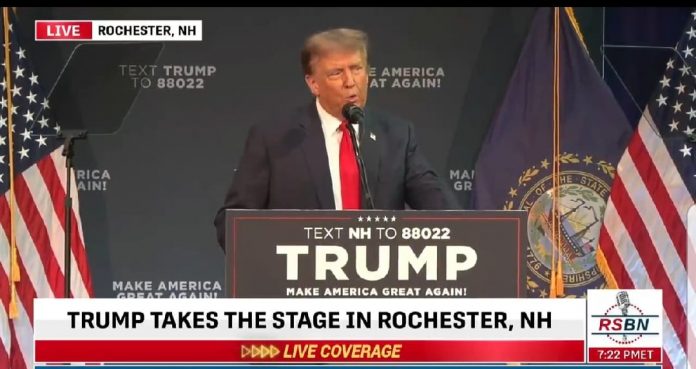 crowd-goes-wild-as-president-trump-takes-the-stage-in-rochester,-new-hampshire:-“we-have-the-highest-level-of-enthusiasm-that-anybody’s-ever-seen”-(video)