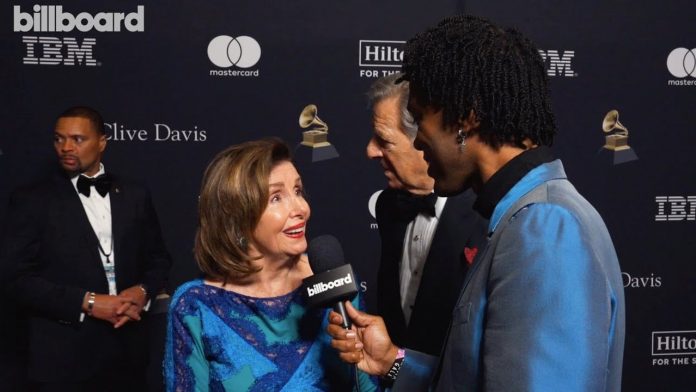 pelosi-sounds-drunk-at-clive-davis-pre-grammy-gala-(video)