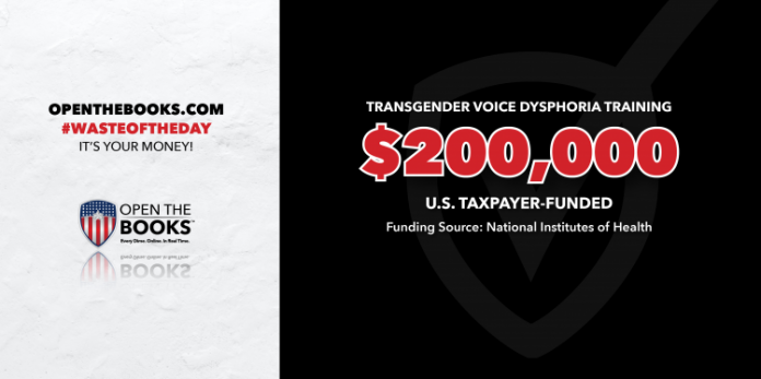 waste-of-the-day:-nih-awards-$200,000-grant-for-transgender-voice-training