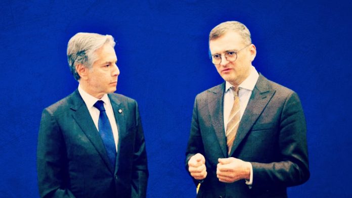 on-nato’s-75th-birthday,-secretary-blinken-meets-ukrainian-fm-kuleba-bringing-no-money,-no-ammo,-no-missiles-or-planes–-just-a-promise:-‘ukraine-will-be-a-part-of-nato’