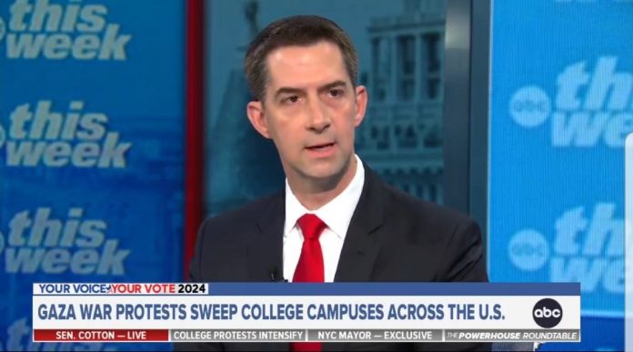 gop-senator-tom-cotton-goes-off-on-pro-hamas-college-agitators-(video)