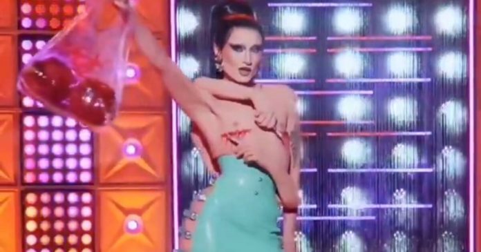 unbelievable:-reality-show-‘rupaul’s-drag-race-all-stars’-features-woman-with-chopped-off-boobs-carrying-bloody-breasts-on-runway-and-promotes-double-mastectomies-for-teen/young-adult-viewers-(video)