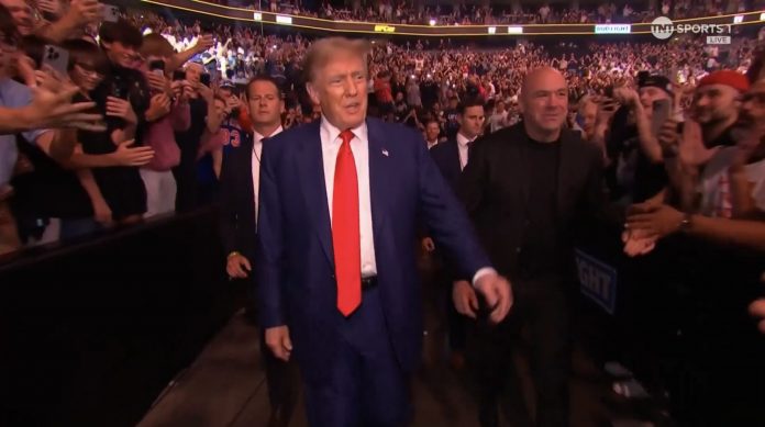 “boy,-the-round-of-applause-is-pretty-staggering!”–-president-trump-receives-hero’s-welcome-at-ufc-302-just-days-after-being-convicted-of-made-up-crime-in-kangaroo-court-(video)