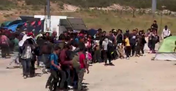 more-than-1,300-illegals-flood-into-san-diego-in-one-day-after-biden’s-executive-order-on-asylum-seekers-–-border-patrol-releases-them-to-the-streets-(video)