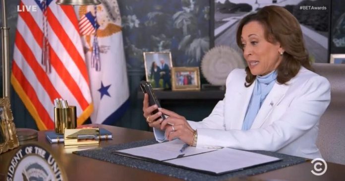 “yeah-girl,-i’m-out-in-these-streets”-–-kamala-harris-roasted-for-painfully-awkward-interview-with-bet-host-(video)