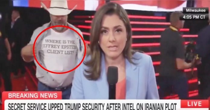 must-see:-cnn-reporter-at-rnc-interrupted-by-man-wearing-“where-is-the-jeffrey-epstein-client-list?”-shirt-(video)