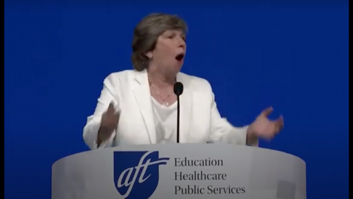 american-federation-of-teachers-boss-randi-weingarten-begs-members-not-to-protest-kamala-harris-speech