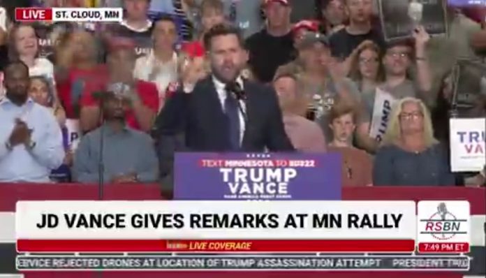 “what-the-hell-have-you-done-to-question-our-loyalty-to-the-united-states-of-america?”:-jd-vance-scorches-kamala-harris-at-trump-rally-in-st.-cloud,-mn-(video)