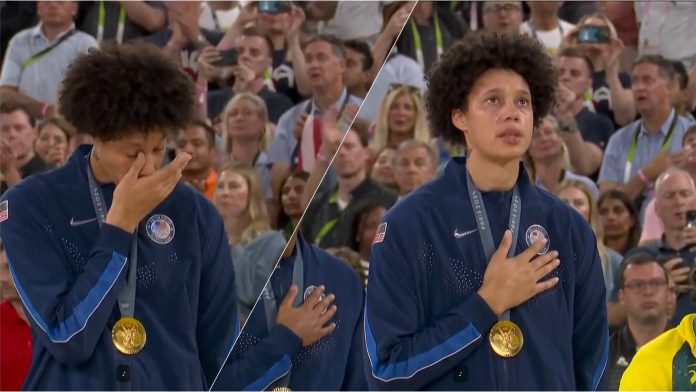 newfound-gratitude:-brittney-griner-cries-during-national-anthem-at-olympics-–-(video)