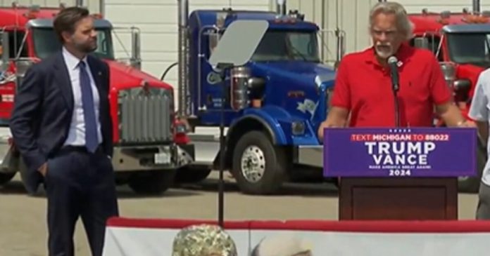 michigan-trucker-slams-biden-and-harris-economy:-‘we-gotta-get-donald-trump-elected-with-jd-as-his-vp!’-(video)