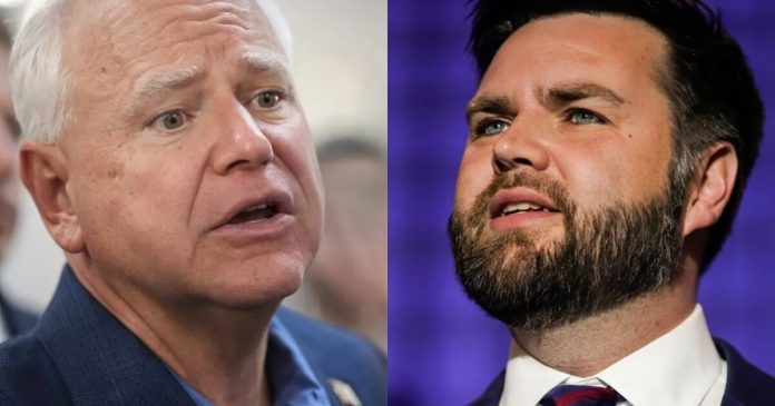 tim-walz-agrees-to-first-vp-debate-against-jd-vance-on-cbs-—-vance-demands-a-‘real’-debate,-not-into-a-‘fake-news-media-garbage-debate’