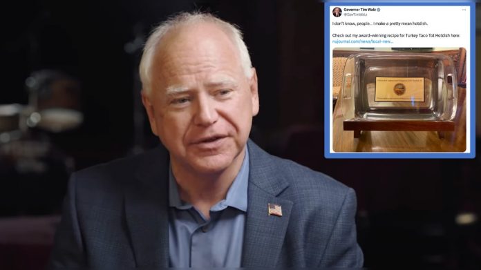 tacogate:-tim-walz-caught-in-another-lie,-claims-he-uses-no-spices-on-tacos-but-previously-won-competition-using-multiple-spices-in-taco-recipe