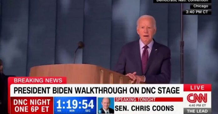 dnc-sh*tshow:-joe-biden-asked-about-being-pushed-out-of-2024-race-in-a-coup-and-being-replaced-by-kamala-–-incoherently-mumbles-an-answer